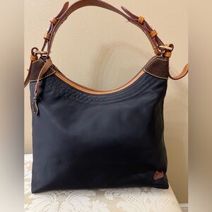 Dooney & Bourke Black and Brown Shoulder Bag